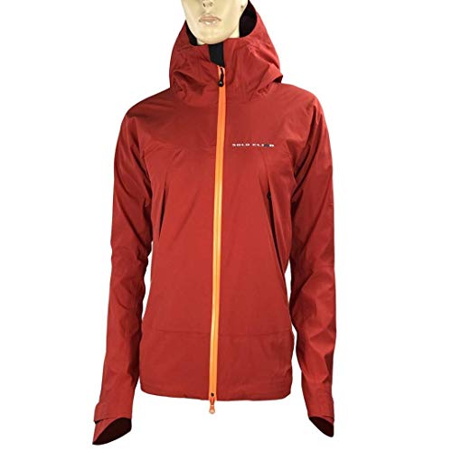 Solo Climb Chaqueta Cirrus 2.7. Impermeable y Cortavientos de Mujer para Trekking y Senderismo. Textrem ePTFE Hyperlight (Rojo, XS)