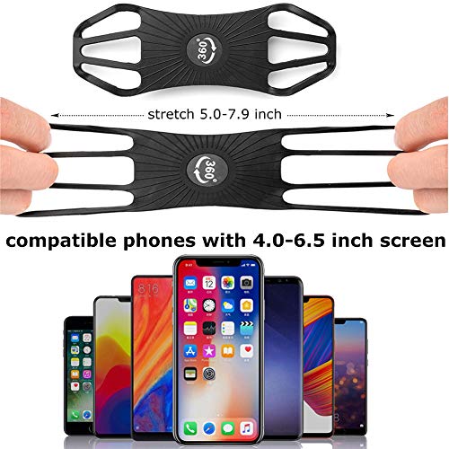 SOOJET Brazalete Deportivo para Correr, Soporte Movil Brazo para Hacer Deporte 360°Rotación Móvil Banda Brazo Ajustable Soporte Teléfono Correa para Caminar/Senderismo/Compatible con 4"-6.5" Móvil