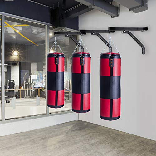 Soporte de Pared para Saco de Boxeo, Saco de Boxeo, Saco de Arena, Soporte para Saco de Boxeo, Incluye Tornillos de fijación de Tubo de Acero Resistente, Capacidad de Carga de 100 kg