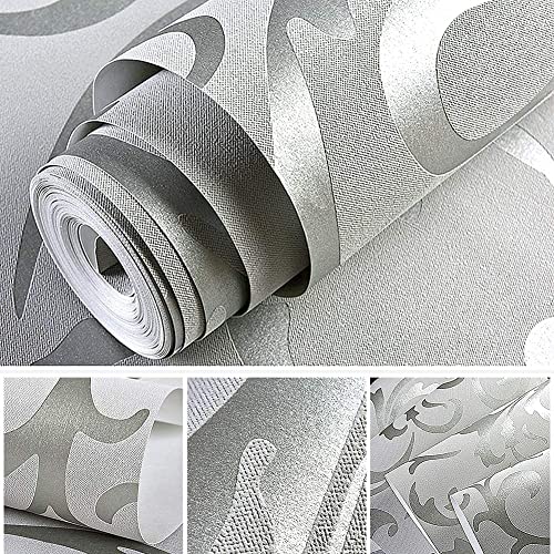 SOULONG Papel pintado 3D de lujo, diseño victoriano en relieve, rollo de papel de pared para decoración de habitación de TV, rollo de papel de pared