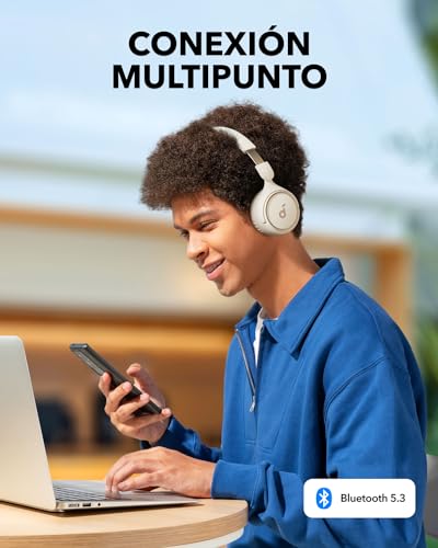 soundcore Auriculares Inalámbricos Bluetooth Diadema H30i, Diseño Plegable, Graves Puros, 60H de Reproducción, Bluetooth 5.3, Ligeros y Cómodos, Conectividad de App, Conexión Multipunto