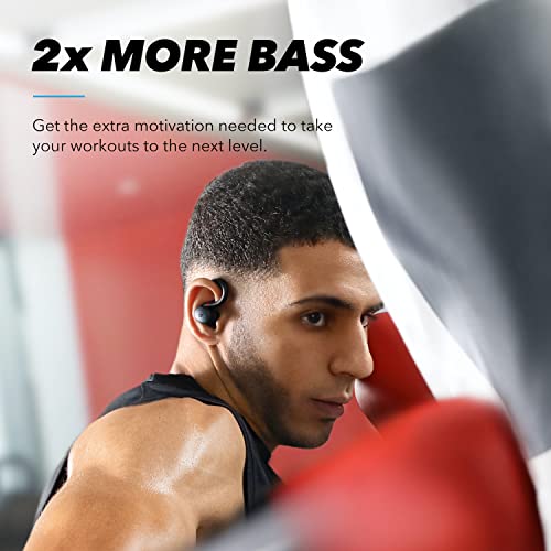 Soundcore Auriculares inalámbricos Deportivos Sport X10 Bluetooth 5.2, Graves Profundos, IPX7 hidrófugos, Resistentes al Sudor, 32 h de autonomía, Carga rápida, Cascos de Deporte, Gimnasio, Correr