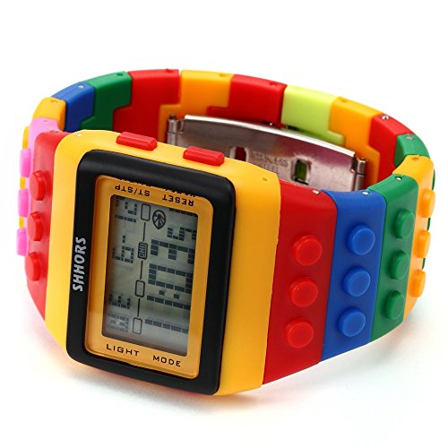 Sowatches SHHORS Reloj LED, Colores del Arcoiris, Creativo, Pulsera de Silicona, LCD, Deportivo, Pulsera Grande – Hombre Mujer y niño - LED091