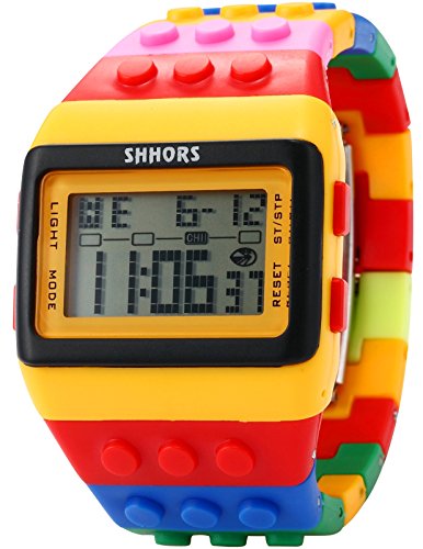 Sowatches SHHORS Reloj LED, Colores del Arcoiris, Creativo, Pulsera de Silicona, LCD, Deportivo, Pulsera Grande – Hombre Mujer y niño - LED091