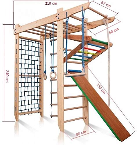 Spartak 5-240 - Pared de gimnasia con estructura de escalada