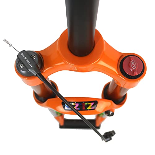 splumzer [EU Stock Horquilla Delantera de Montaña, Amortiguador de Presión de Aire, Horquilla, Accesorios para Bicicleta, Aleación de Magnesio 26/27,5/29 (Remote Lockout, 26 Pulgadas)