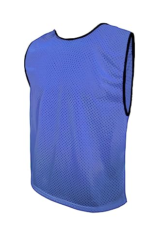 SPORTSBIBS Petos de Fútbol - Camisetas Respirables de Entrenamiento, Chaleco Deportivo para Las Mujeres, los Hombres, los jóvenes y los Mayores, Muchos tamaños y 11 Colores, Trikots sin Logo