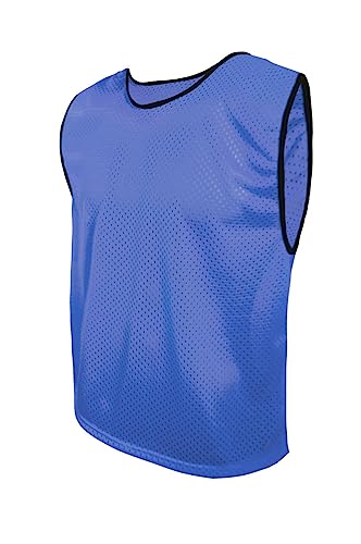 SPORTSBIBS Petos de Fútbol - Camisetas Respirables de Entrenamiento, Chaleco Deportivo para Las Mujeres, los Hombres, los jóvenes y los Mayores, Muchos tamaños y 11 Colores, Trikots sin Logo