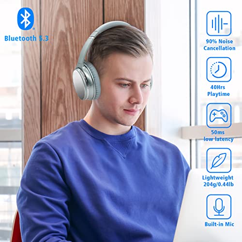 Srhythm NiceComfort 25Pro - Auriculares inalámbricos con cancelación activa de ruido, Bluetooth V5.3 con modo de juego (renovado)