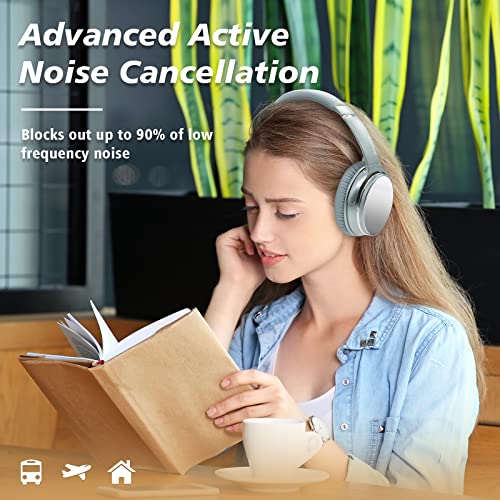 Srhythm NiceComfort 25Pro - Auriculares inalámbricos con cancelación activa de ruido, Bluetooth V5.3 con modo de juego (renovado)