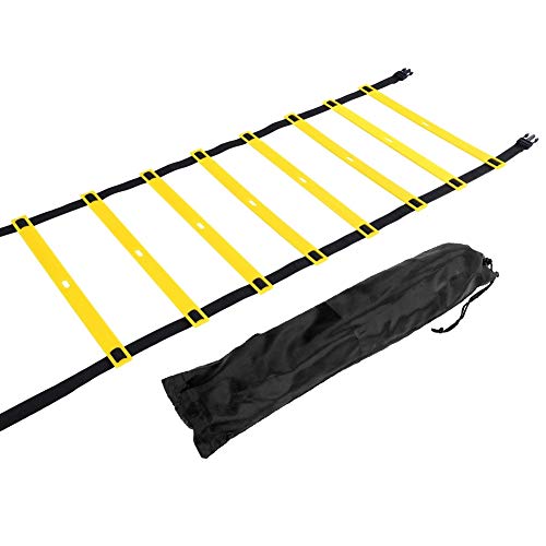 Starbun Escalera de Agilidad - Escalera de Agilidad de plástico extendida for Entrenamiento de Velocidad de pies de fútbol de fútbol con Bolsa de Almacenamiento (Color : 4m)