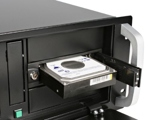 StarTech.com Rack Móvil Aluminio para Disco Duro HDD SATA de 3,5" Pulgadas sin Bandeja Removible para Bahía 5,25" - Mobile Cajón Trayless