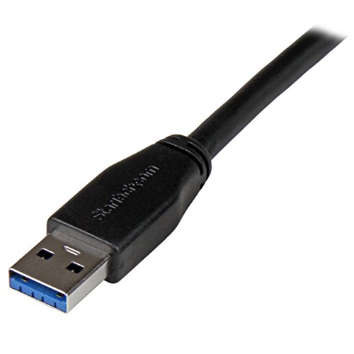 StarTech.com USB3SAB5M - Cable Activo USB 3.0 SuperSpeed de 5 Metros (5 Gbps), Negro