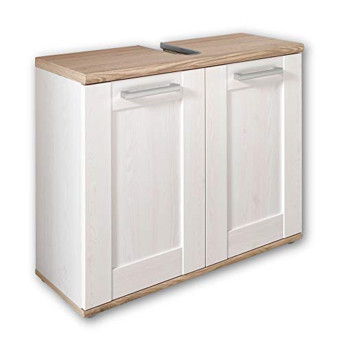 Stella Trading Romance alerce de Sibiu/San Remo-Mueble bajo de baño con Mucho Espacio de Almacenamiento, Engineered Wood, 80 x 66 x 32 cm