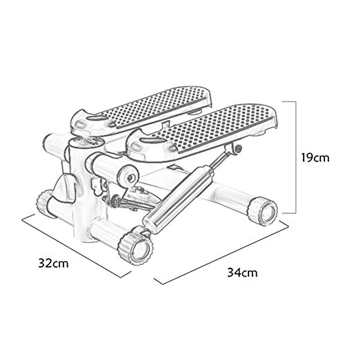 Steppers Silenciosos, Home Bajar de Peso, Steppers para Equipos de Entrenamiento con Pedal, Stepper 2 en 1 con Cuerdas Eléctricas, Entrenador Casero con Ajustable,B