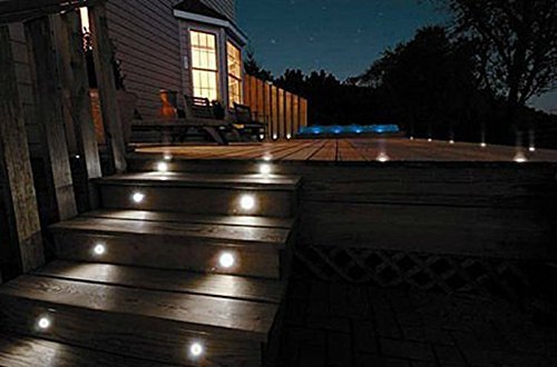 SUBOSI FVTLED 6er Set Ø61mm LED Bodenstrahler Bodeneinbauleuchten Boden Licht IP67 DC12V Wasserdicht Einbauleuchten Außen Terrasse Küche Garten Lampe