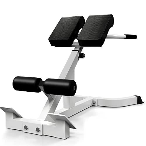 SUCXDZQ Máquina de extensión de respaldo de silla romana, banco de hiperextensión ajustable, equipo de ejercicio de espalda isquiotibial, máquina de entrenamiento de espalda ajustable para gimnasio en