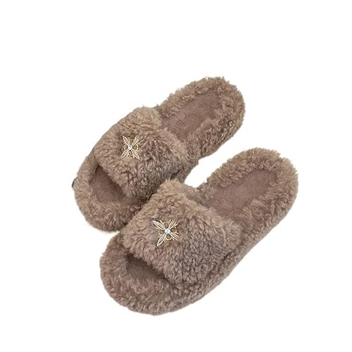 SUICRA Pantuflas de Mujer Zapatillas de mujer Plataforma Zapatos casuales de invierno (Size : 38 EU)