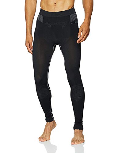 SUNDRIED Mens Running polainas Training tecnología de compresión Medias (Negro, L)