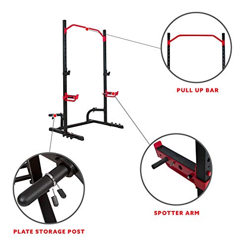 Sunny Health and Fitness Power Zone - Soporte para sentadillas SF-XF9931