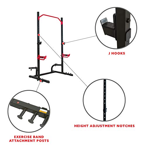 Sunny Health and Fitness Power Zone - Soporte para sentadillas SF-XF9931