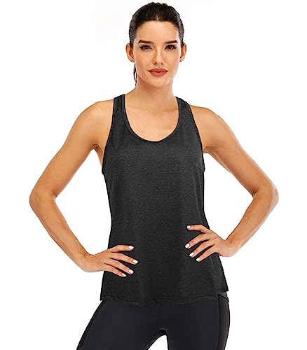 Superora Mujer Camisas sin Mangas Deportivas Camisetas Fitness Yoga Tops Deportes Espalda Abierta