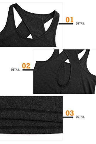 Superora Mujer Camisas sin Mangas Deportivas Camisetas Fitness Yoga Tops Deportes Espalda Abierta