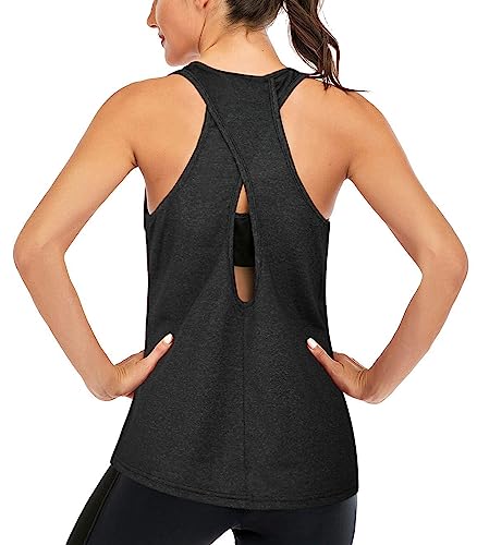 Superora Mujer Camisas sin Mangas Deportivas Camisetas Fitness Yoga Tops Deportes Espalda Abierta