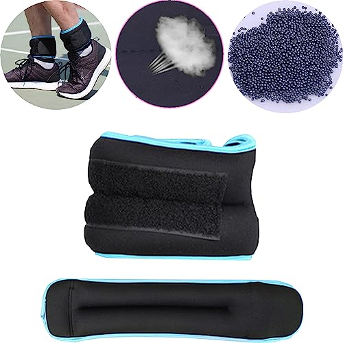 SUQ Correa de Peso de Tobillo y muñeca, Peso de muñeca y Pierna de Hombre y Mujer 1 kg, para aeróbicos de trote de Ejercicio físico, Peso de Brazo para Caminar, Correr, aeróbicos