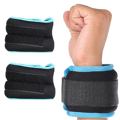 SUQ Correa de Peso de Tobillo y muñeca, Peso de muñeca y Pierna de Hombre y Mujer 1 kg, para aeróbicos de trote de Ejercicio físico, Peso de Brazo para Caminar, Correr, aeróbicos