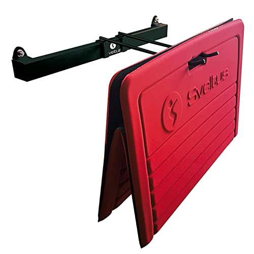 Sveltus Rack de Pared Ajustable Alfombra Training Unisex, Negro