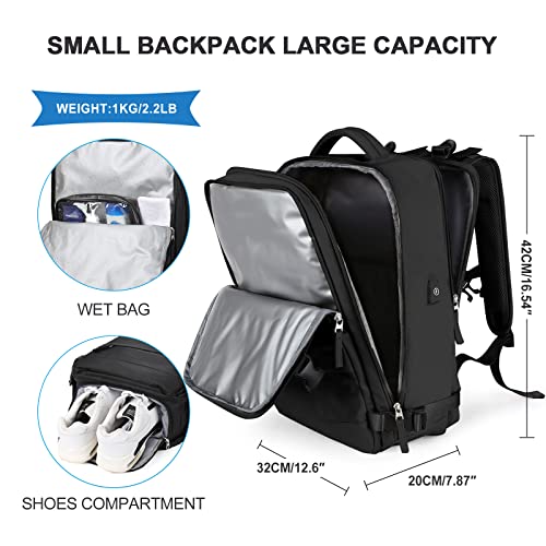 SZLX Mochila informal de viaje y transporte para mujer - Bolsa impermeable de senderismo y deporte al aire libre - Ideal para llevar la computadora portátil de la escuela