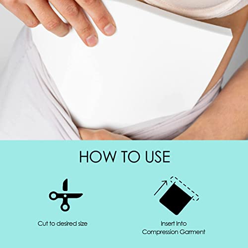 Tablero de Espuma Lipo, Tablero Abdominal Extra Grueso Súper Suave Post Cirugía Liposucción Cintura Vientre Envoltura Tablero para Brazos Barbilla Abdomen