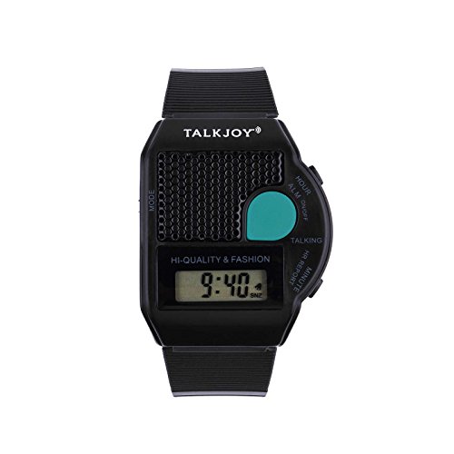 TalkJoy ES ESPAÑOL Hablando de Alarma Reloj para Ciego Superior Hombres Mujeres Negro