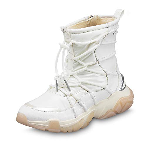 Tamaris Mujer Duo TEX Botas forradas Blanco, Talla del zapato: EUR 41, Blanco, 41 EU