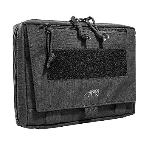 Tasmanian Tiger TT EDC Pouch Molle - Organizador de Mochila Compatible con Herramientas y médicos de Primeros Auxilios con Superficie de Parche (Negro)