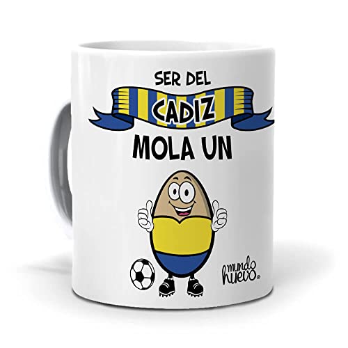 Taza Ser del Cadiz mola un huevo. Cerámica AAA - 350 ml.