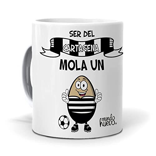 Taza Ser del Cartagena mola un huevo. Cerámica AAA - 350 ml.