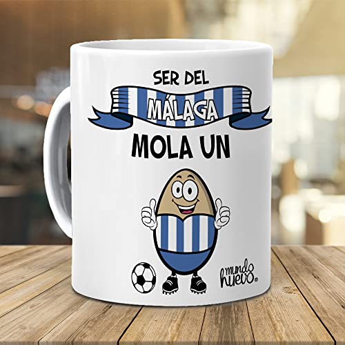 Taza Ser del Malaga mola un huevo. Cerámica AAA - 350 ml.