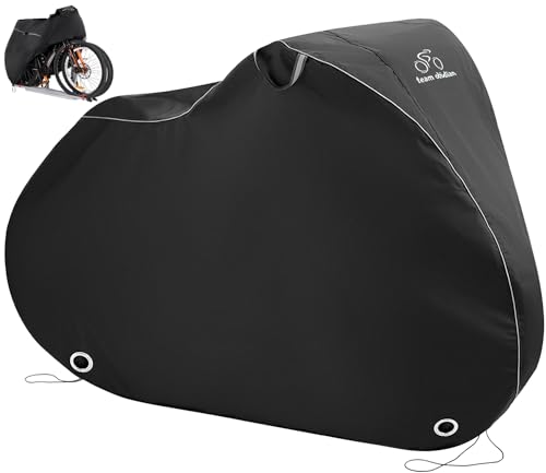 TeamObsidian Funda Bicicleta - Protector Impermeable Exterior para 2 Bicicletas - Material Cubre Bicicleta Altamente Resistente Ripstop - Fundas Bici para Protección en todo Clima