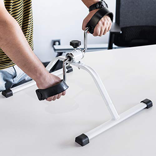 TechFit PED1 Mini Bicicleta Estática para Uso Doméstico y de Oficina, Máquina de Entrenamiento Fácil para Brazos y Piernas, Adecuada para Recuperación