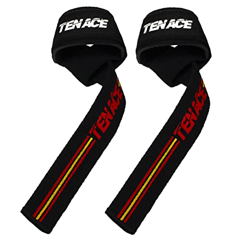 Tenace Straps Powerlifting España, Correas de Levantamiento de Pesas para Peso Muerto, Agarres Gym, Soporte para Las Muñecas Acolchado, Lifting Straps – Mujeres y Hombres