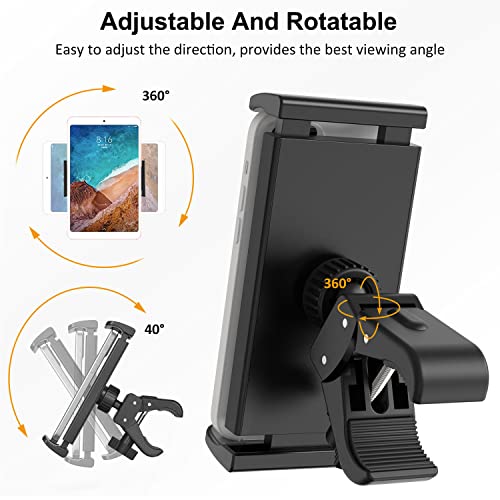 Tendak Soporte Tablet para Cinta de Correr Bicicleta - Universal rotación de 360° Ajustable Soporte para Tabletas,para 4.6"-12.9" Tablets teléfono Inteligente