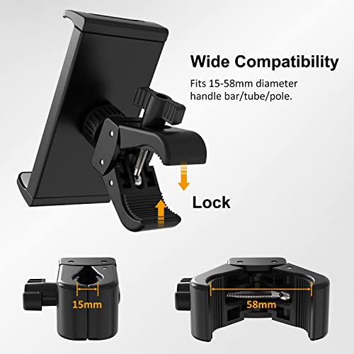 Tendak Soporte Tablet para Cinta de Correr Bicicleta - Universal rotación de 360° Ajustable Soporte para Tabletas,para 4.6"-12.9" Tablets teléfono Inteligente