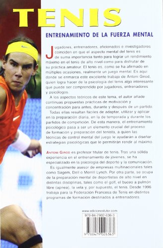 Tenis: Entrenamiento de La Fuerza Mental (DEPORTES)