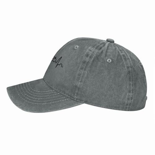 TeysHa Gorra de béisbol Snapback Sombrero para el Sol Bicicleta reclinada Latido del corazón Ciclista reclinado Idea de Regalo Amante reclinado Presente Gorra Sombrero de Vaquero Excursión