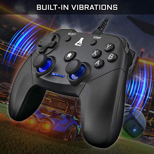 The G-Lab K-Pad Thorium Mando Gaming PC & PS3 con USB - Vibración Incorporada - Joystick para PC con Windows XP-7-8-10, PS3, Android (USB)