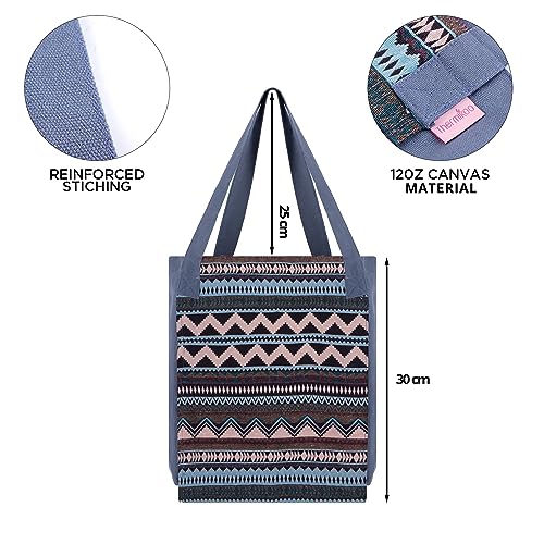 Thermikoa Bolsa Esterilla Yoga - Funda Esterilla Yoga - Bolso Mujer - Yoga Mat Bag - Tote Bag para Transportar la Colchoneta de Yoga, Pilates o Gimnasia - Ligera, Espaciosa y Práctica (Azul)