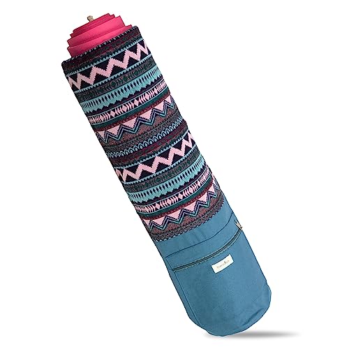 Thermikoa Funda Esterilla Yoga, Bolsa para Colchoneta o Mat de Yoga con Bolsillo, Totte Bag para Transportar la Colchoneta de Yoga, Pilates o Gimnasia, Ligera, Espaciosa y Práctica, Accesorios Yoga