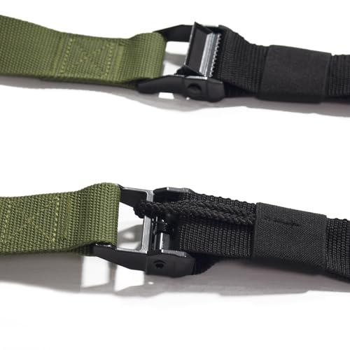 THYSOL Correas de entrenamiento en suspensión Xtreme Straps | Verde Militar | Set con Anclaje Ajustable | Fitness en Casa - Adecuado para Viajar y Entrenar en Interiores y Exteriores